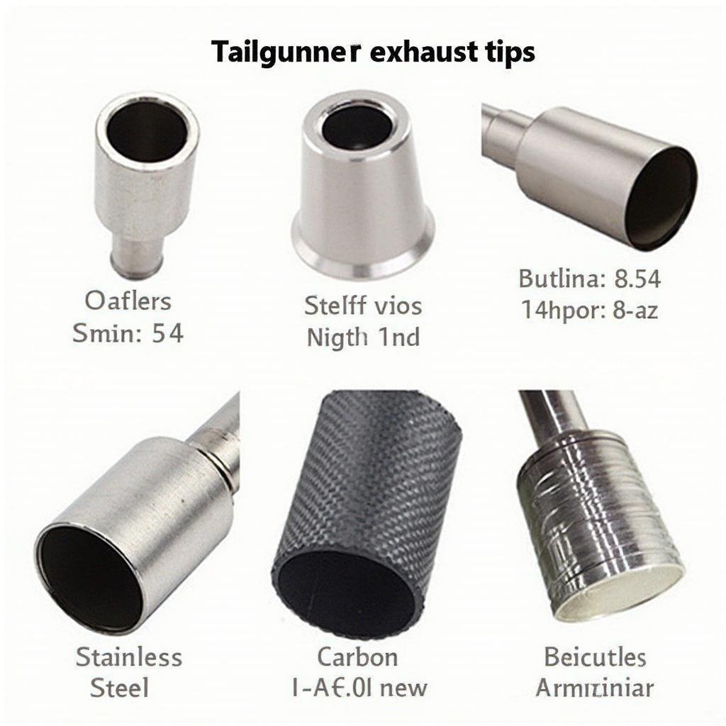 Tailgunner Exhaust Tip Design Variations