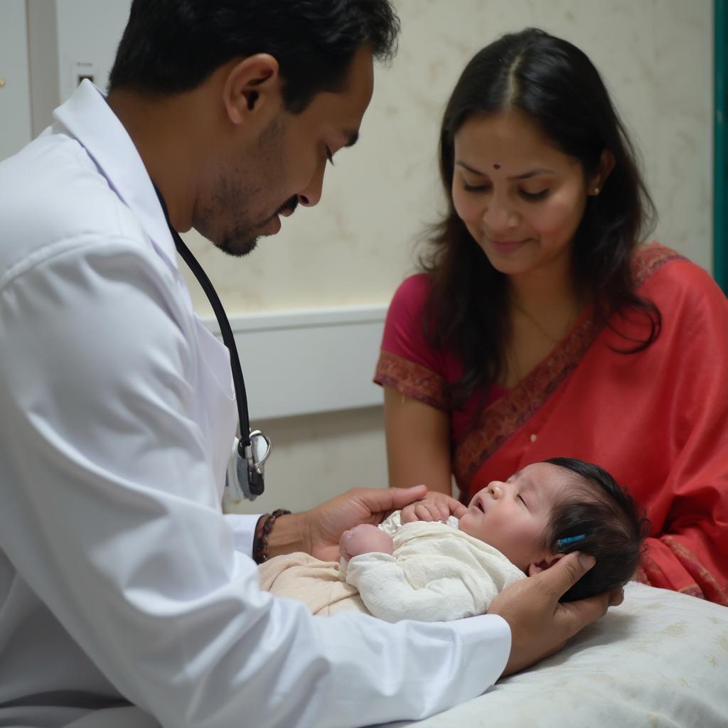 Tamil Newborn Baby Checkup with Doctor