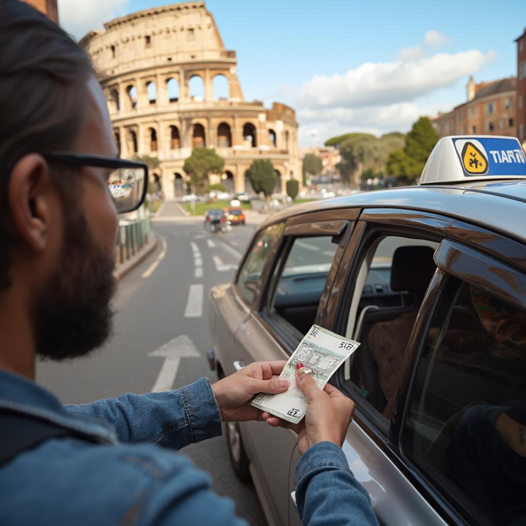 Tipping a Taxi Driver in Rome, Italy: A Visual Guide