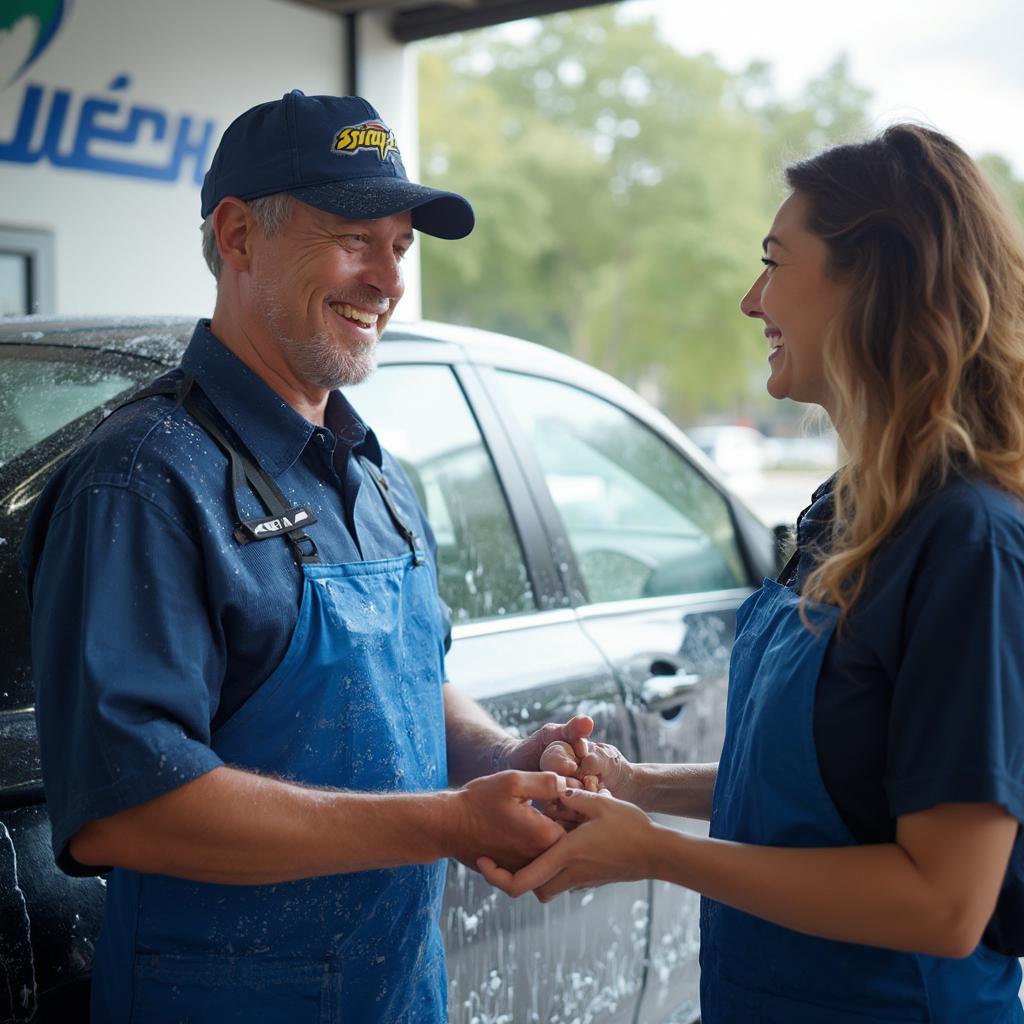 Tipping at Splash Car Wash