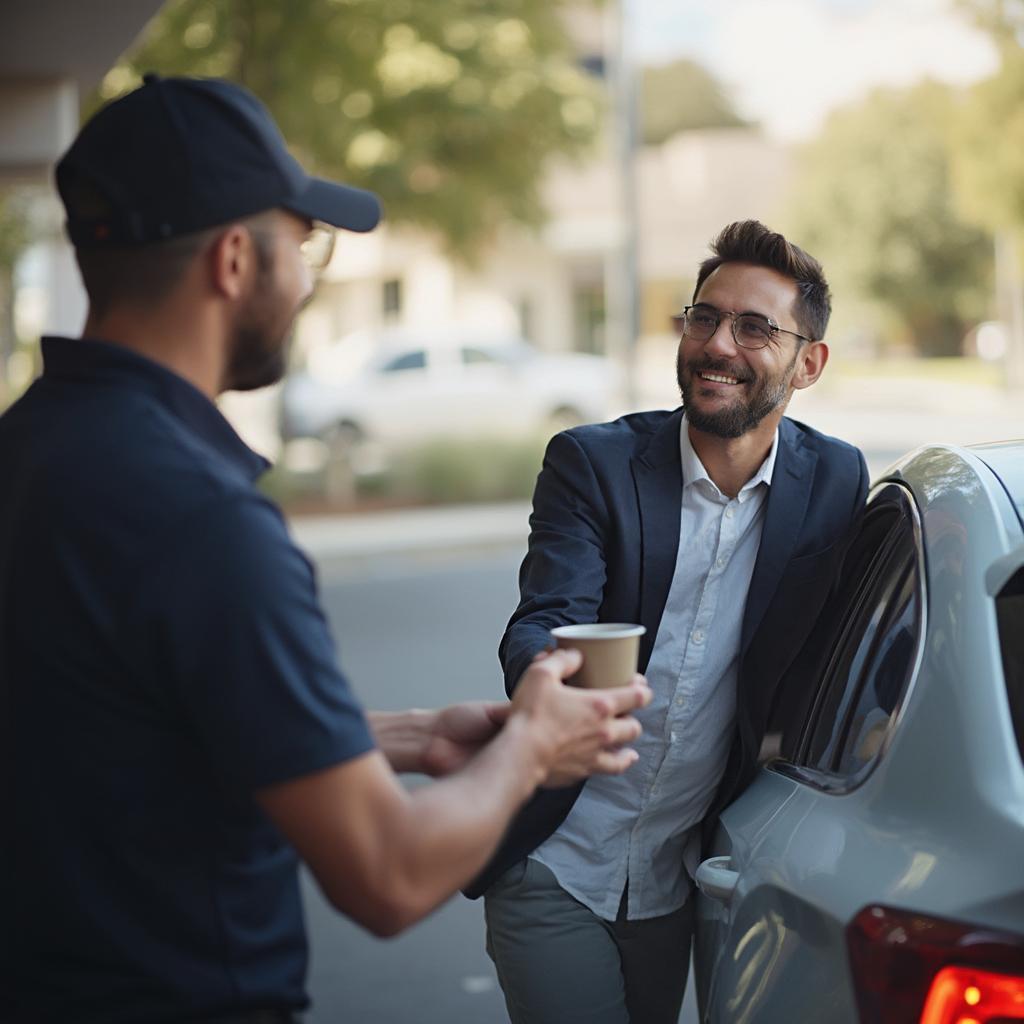 Tipping Valet for Car Retrieval