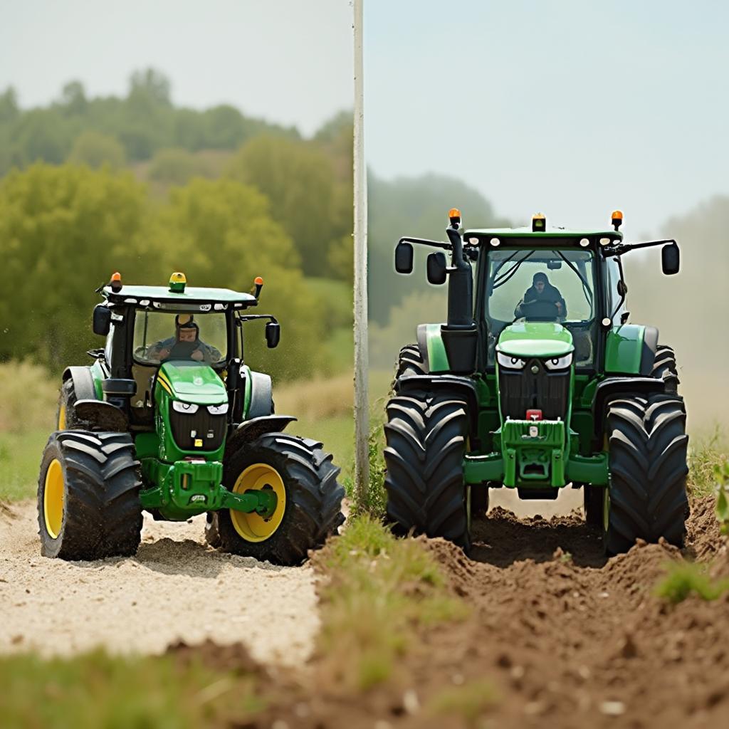 Tractor Tipping: Toy vs. Reality