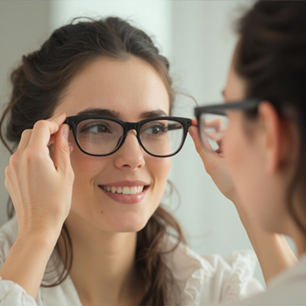 Trying on Different Glasses