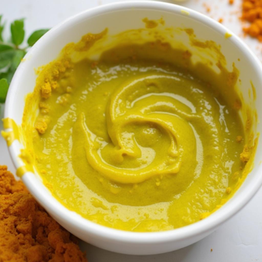 Turmeric and Neem Face Mask for Pimples