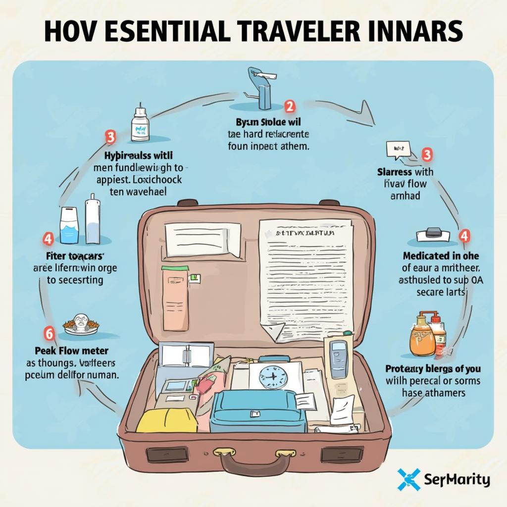 Packing essential items for asthmatic travelers