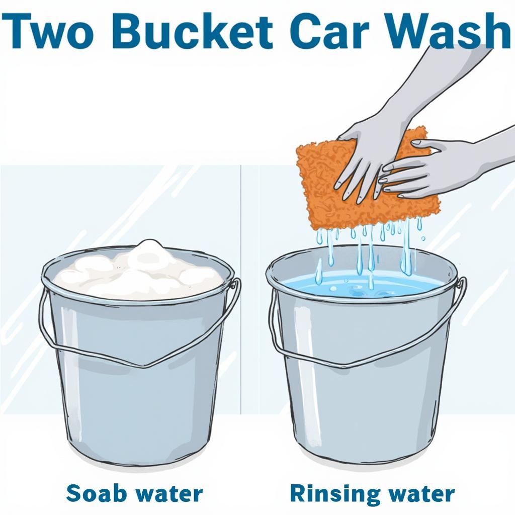 The Two-Bucket Car Wash Method