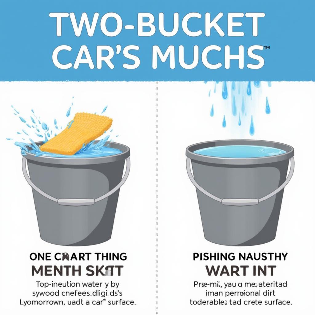 Two Bucket Car Wash Method Demonstration