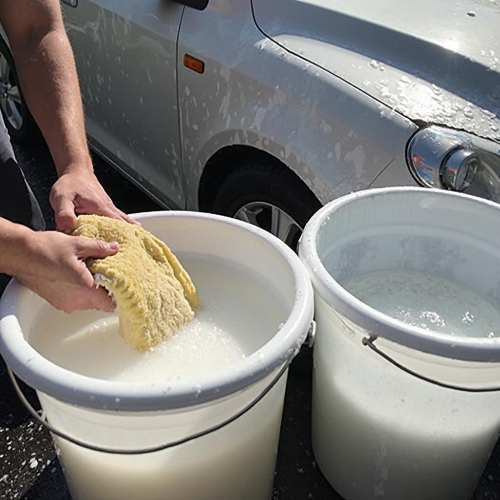 Demonstrating the Two-Bucket Wash Method