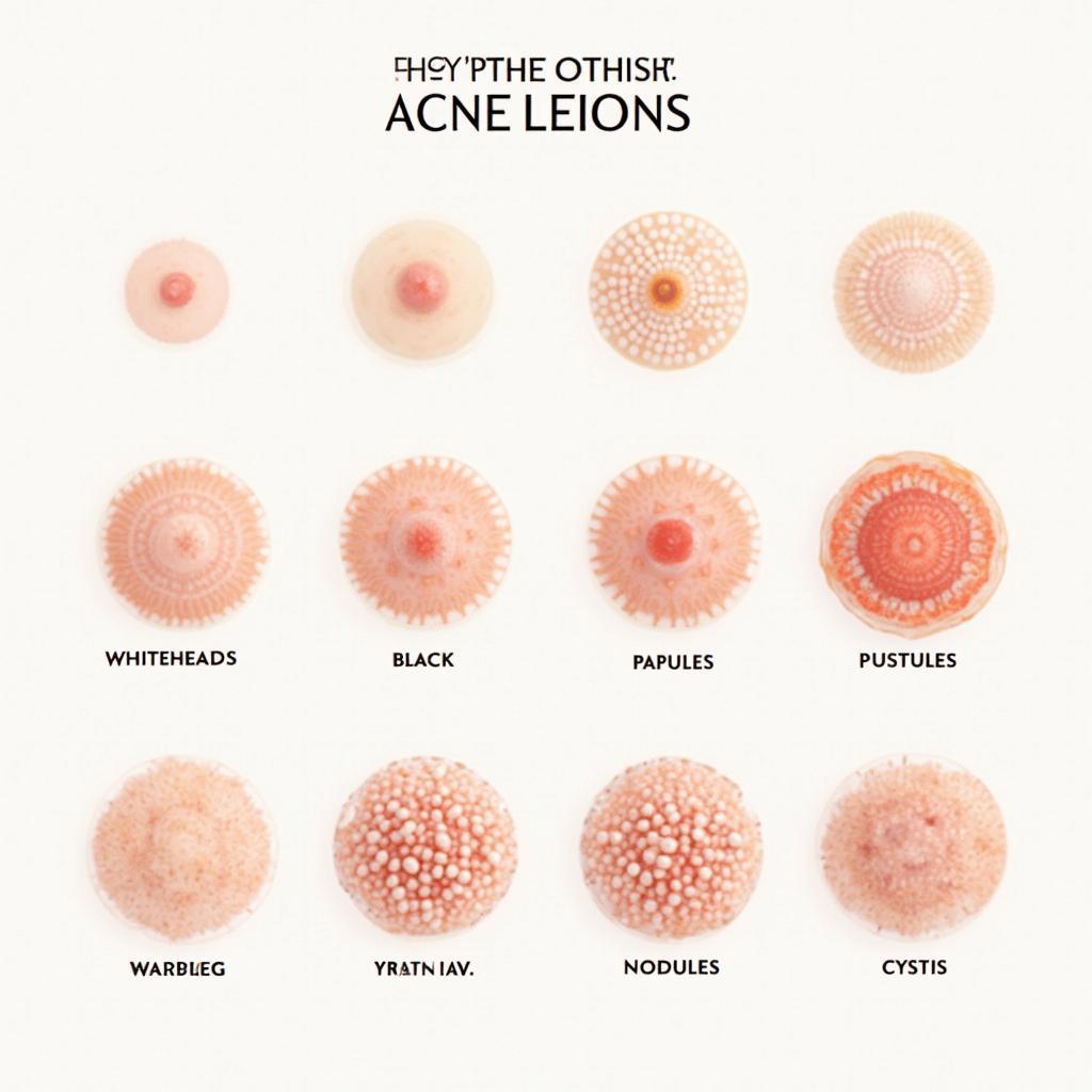 Different Types of Acne Lesions