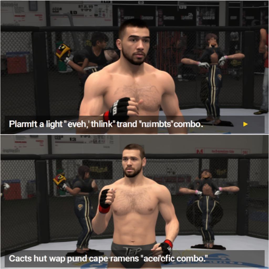 Training mini-games in UFC 2010