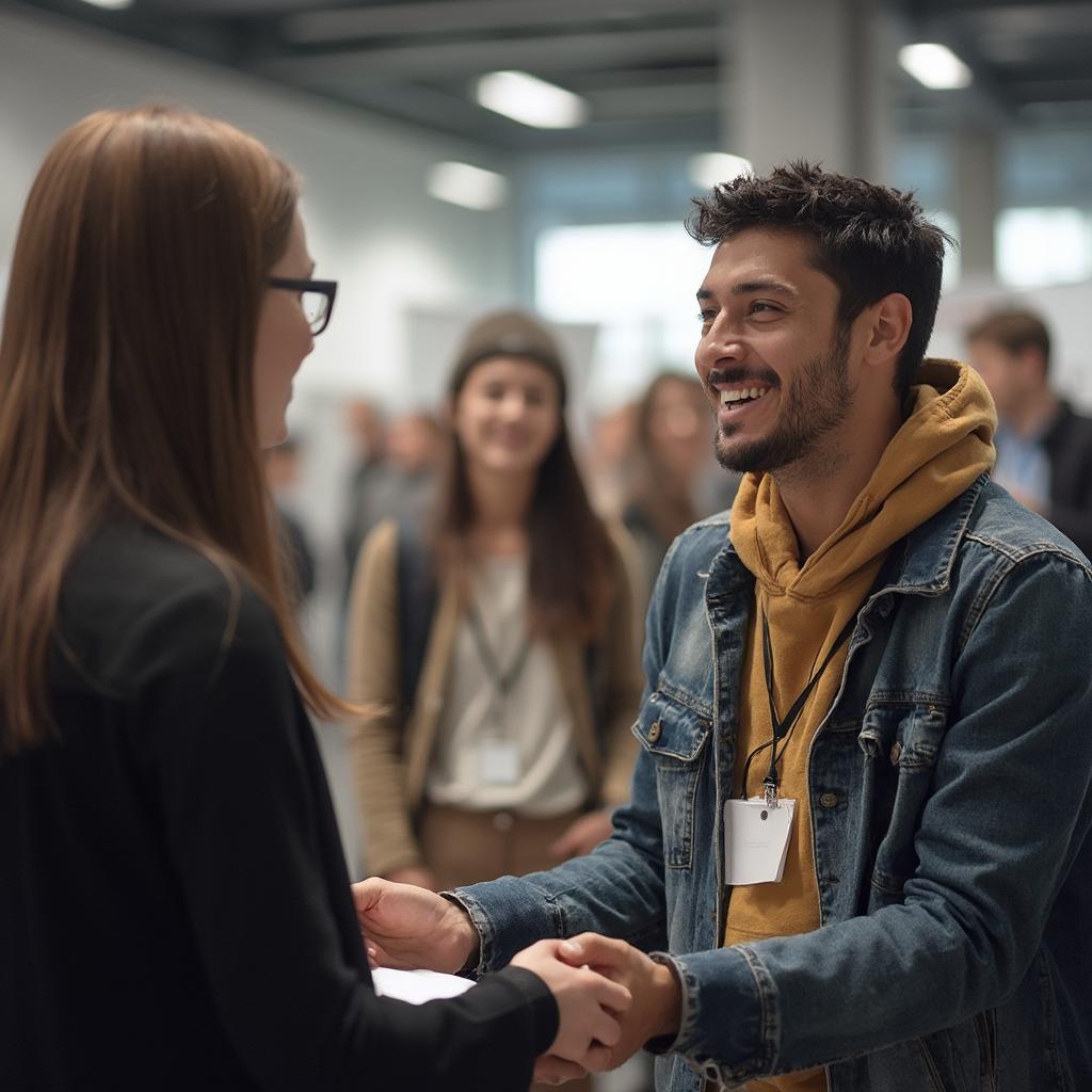 Networking at UMN Career Fair