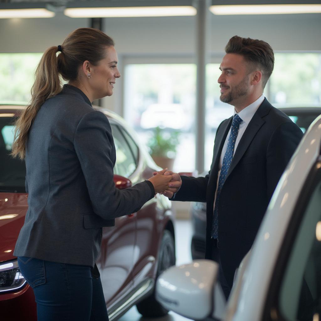 Browsing Used Cars at a UK Dealership