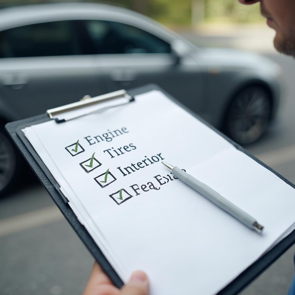 Used Car Inspection Checklist