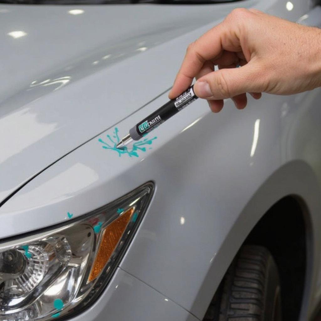 Using a Touch Up Pen on a Car Chip