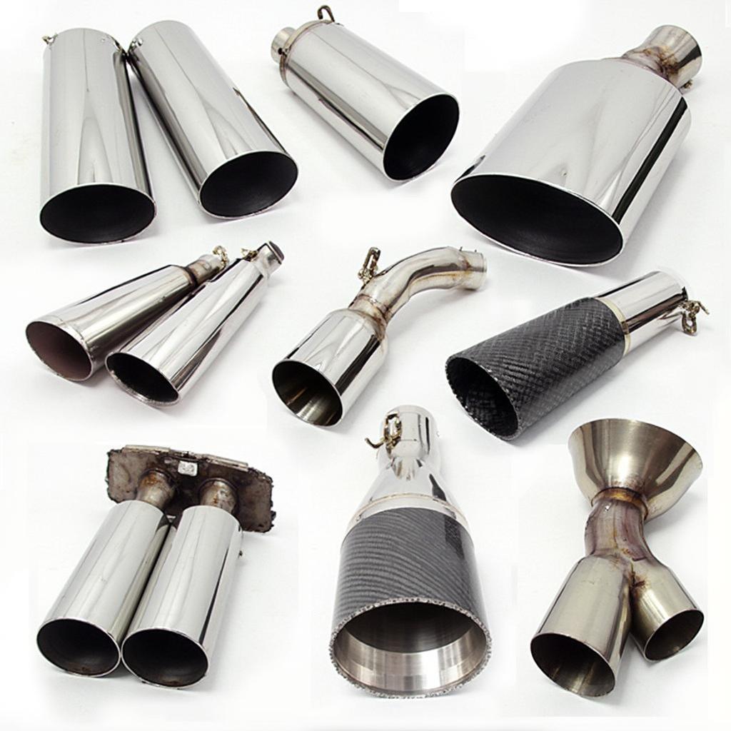 Different Exhaust Tip Styles and Materials