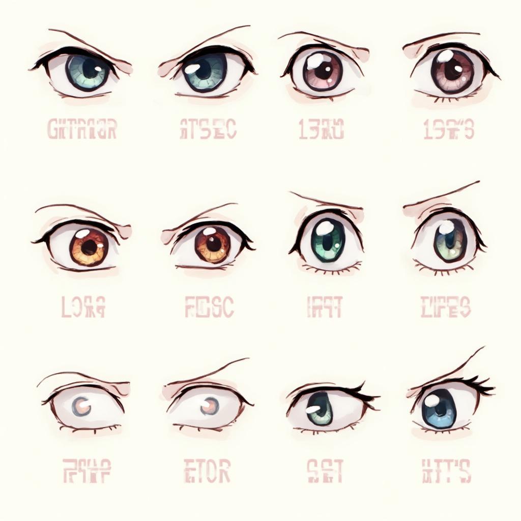 Manga Eye Styles and Expressions