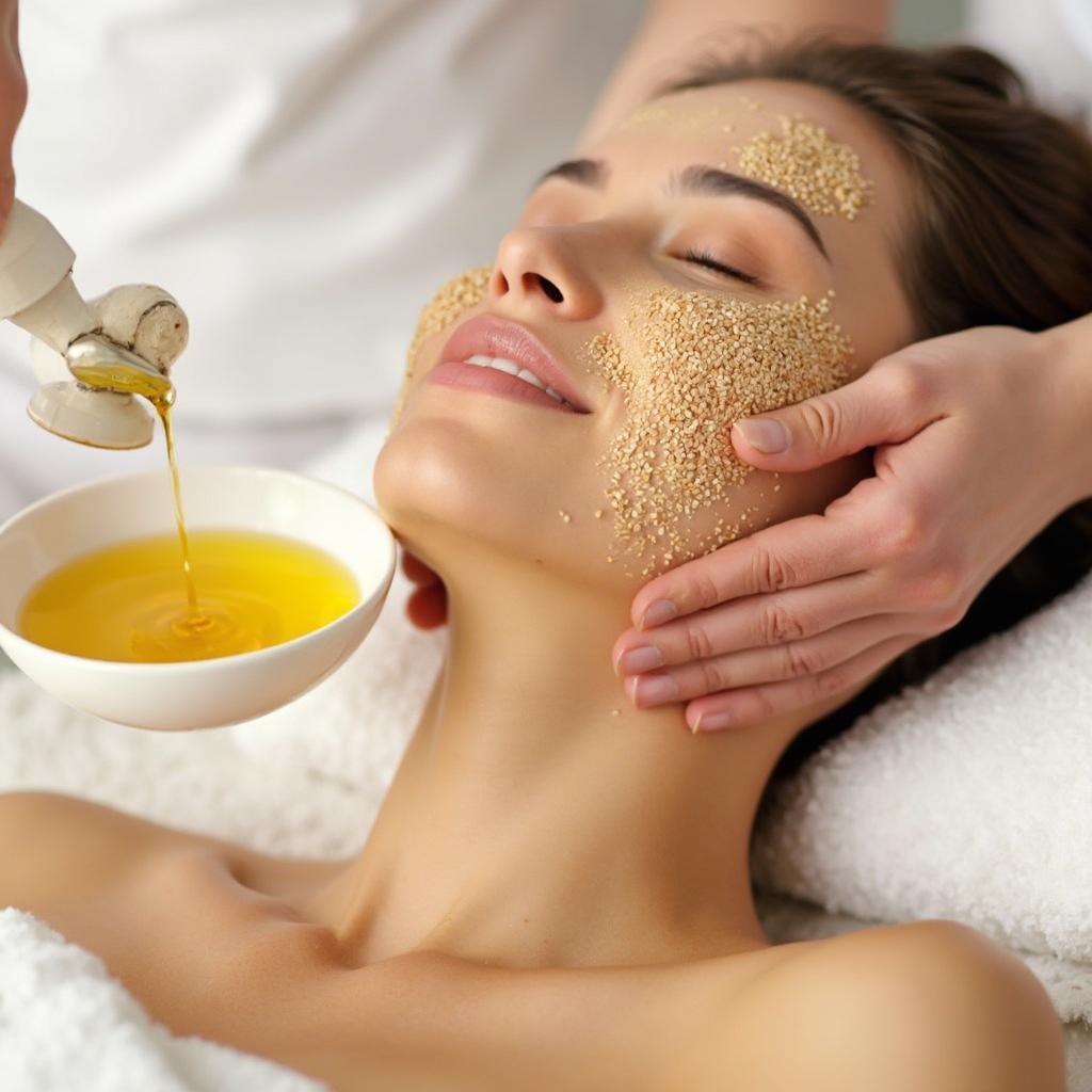 Vata Skin Care with Warm Sesame Oil Massage