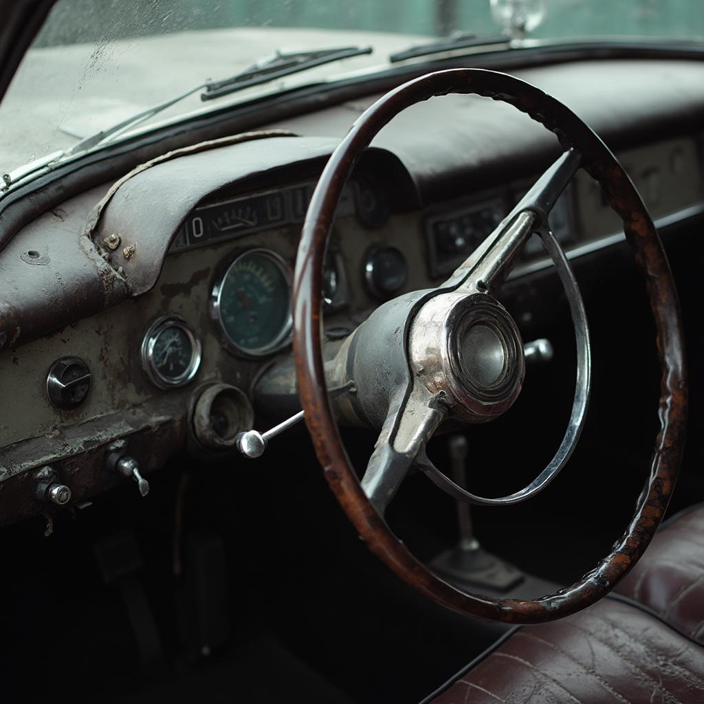 Vintage Car Detail: Dashboard