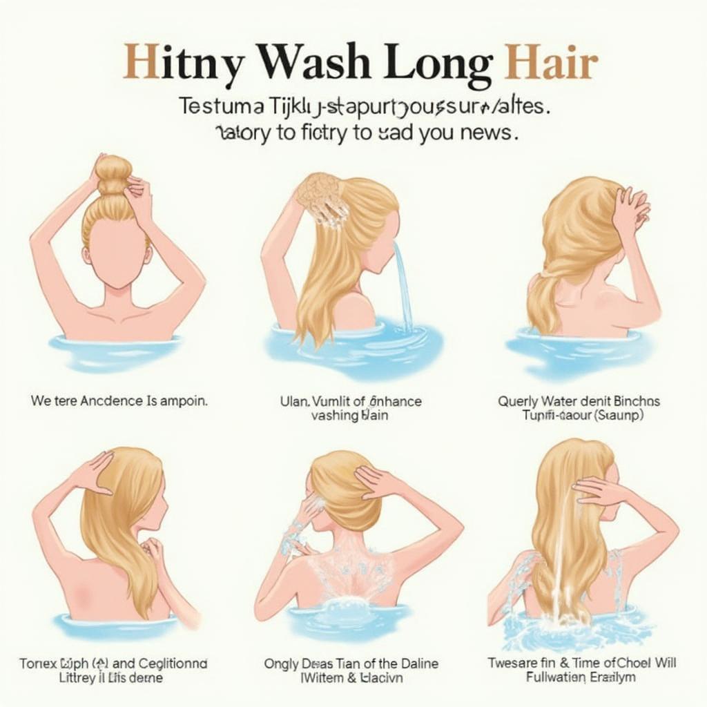 Washing Long Hair Correctly Promotes Healthy Growth