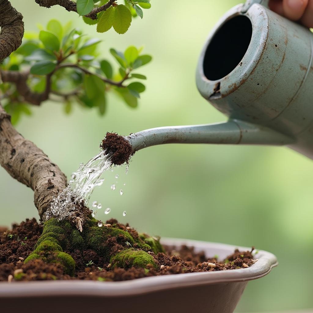 Correctly Watering a Bonsai Tree to Ensure Healthy Growth