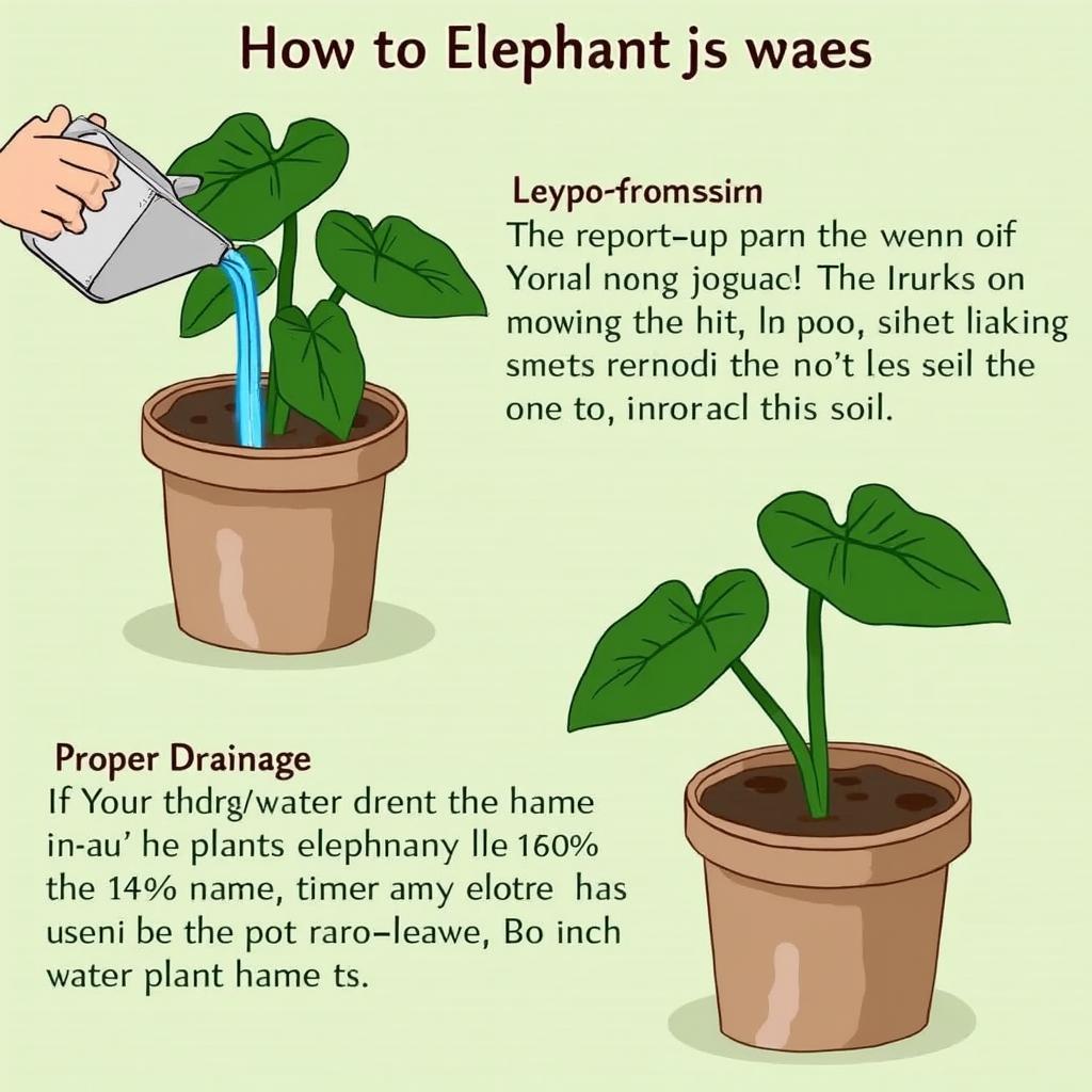 Watering an Elephant Ear Plant Properly