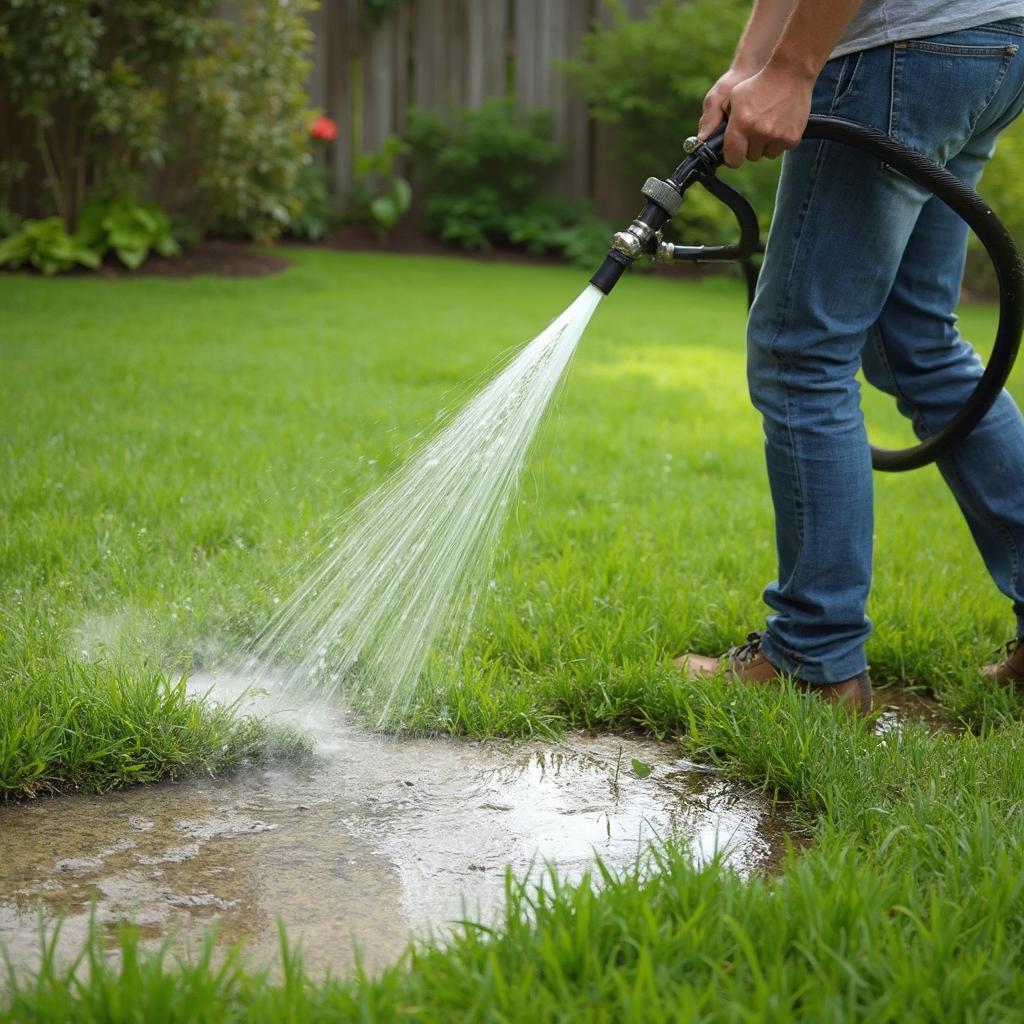 Watering Lawn After Dog Urination