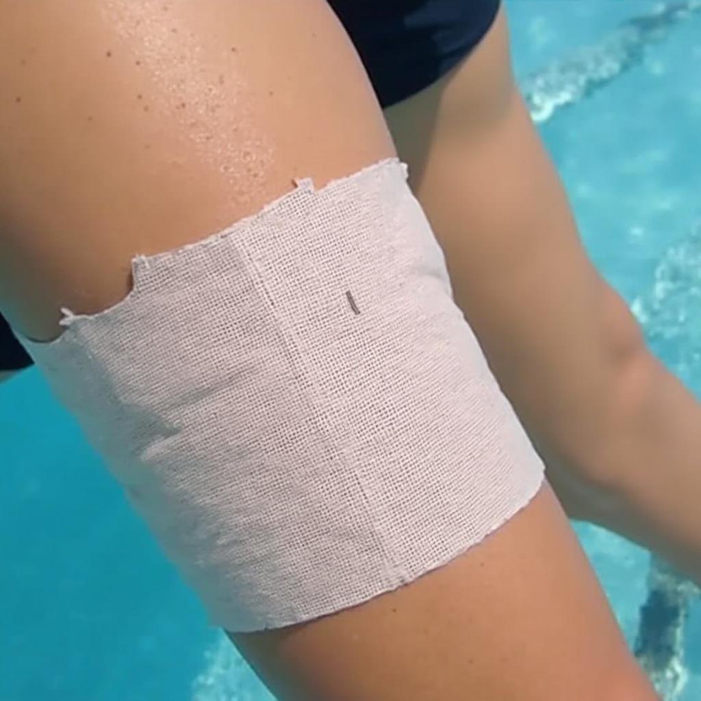 Applying a Waterproof Bandage to Protect Your Tattoo While Swimming