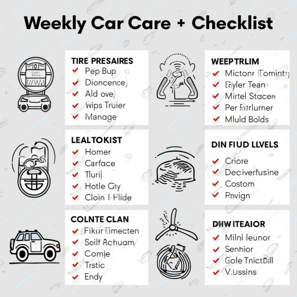 Weekly Car Care Checklist