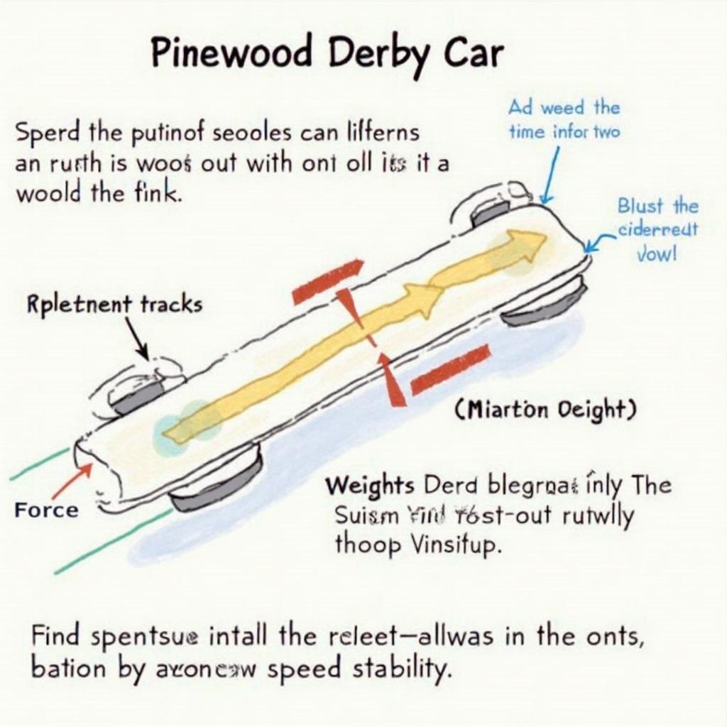 Strategic Weight Placement for Maximum Speed in Pinewood Derby Cars