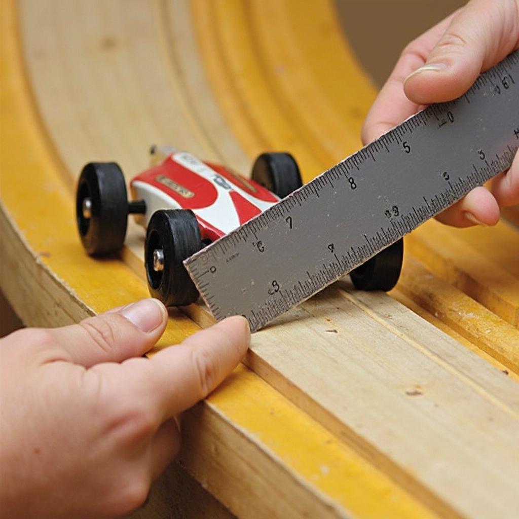 Checking Pinewood Derby Car Wheel Alignment for Optimal Performance