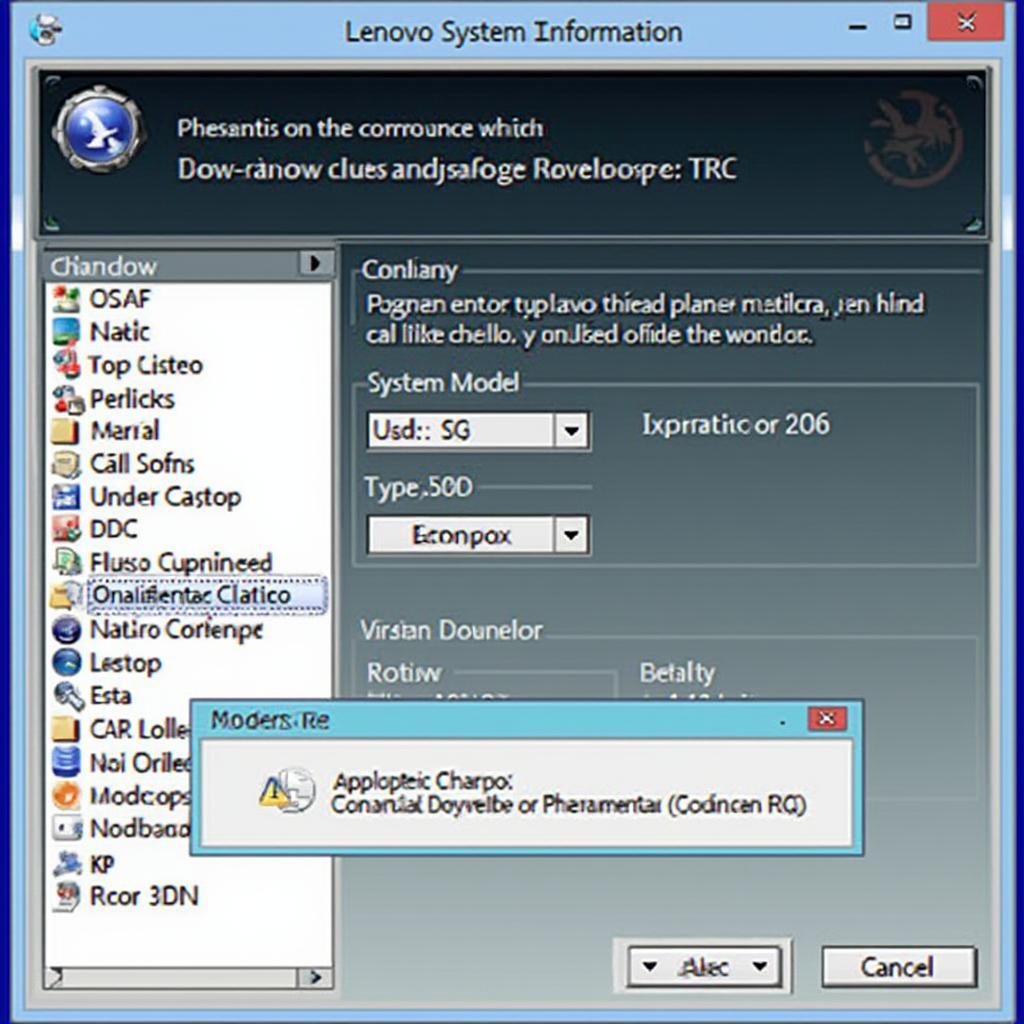 Windows System Information Window Displaying Lenovo Laptop Type