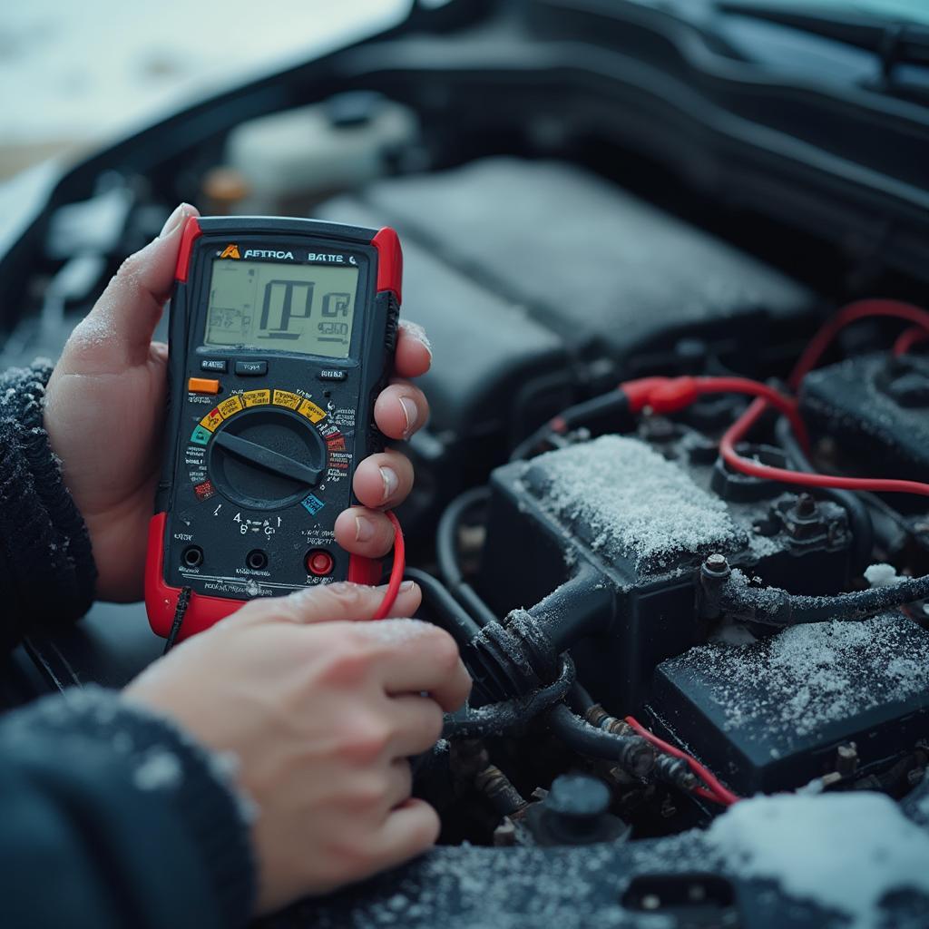 Checking Car Battery in Winter