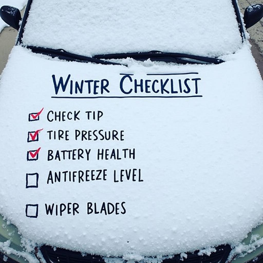 Winter Car Preparation Checklist