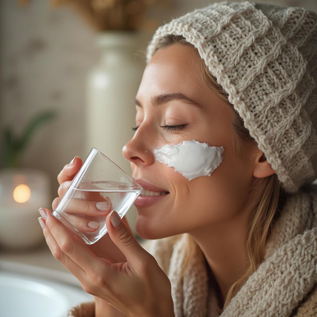 Hydrating skin in winter