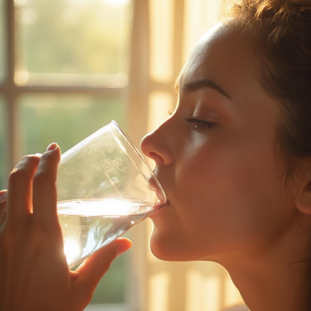 Woman Drinking Water