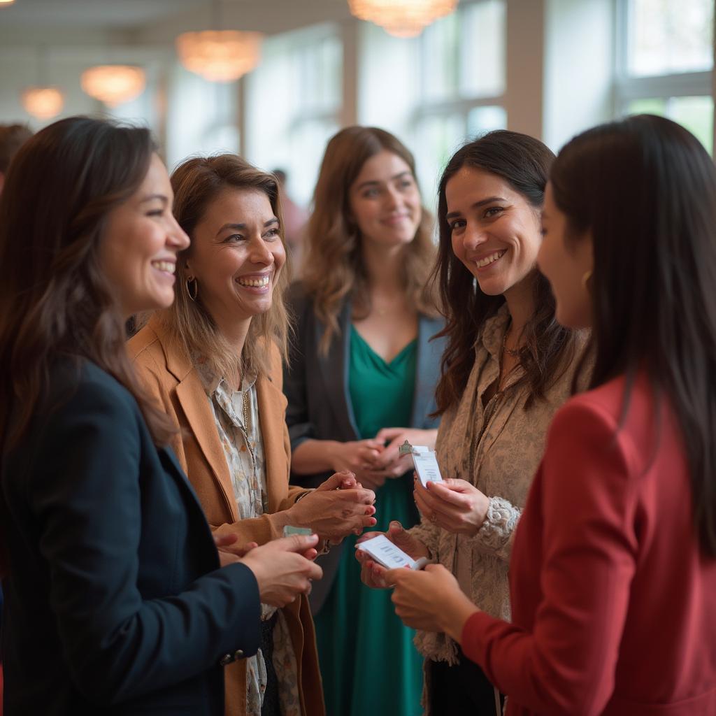 Women Networking at a Conference