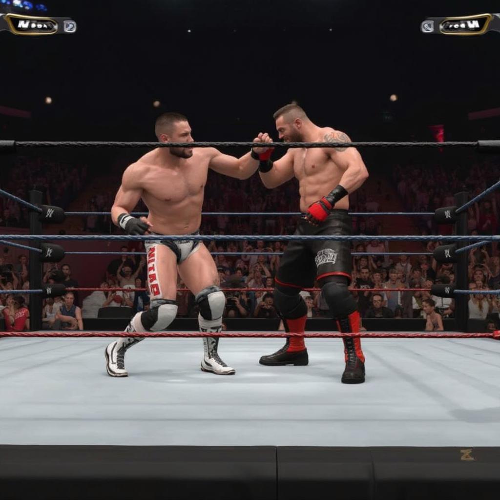 Competing in an Online Match in WWE 2K16 My Career