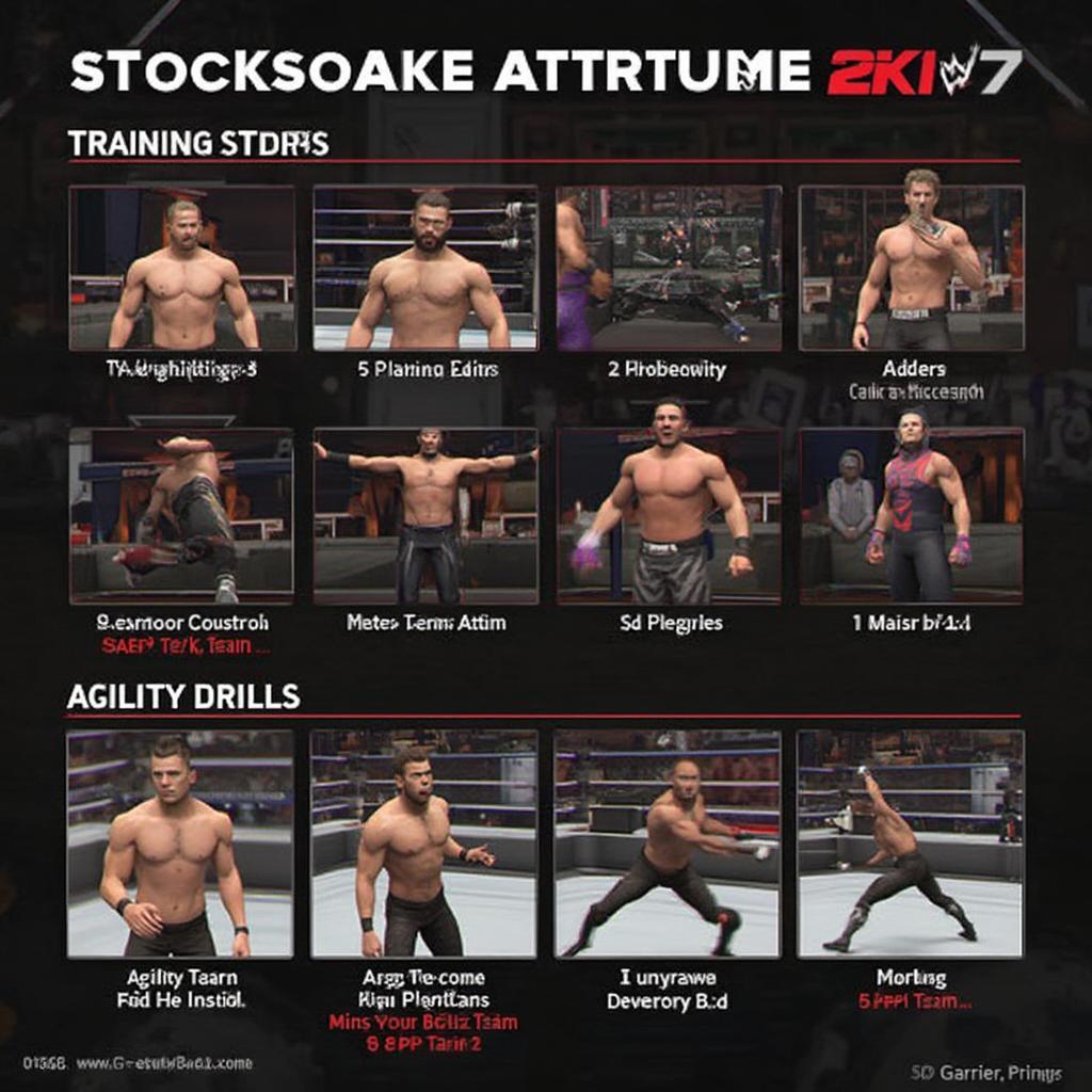 WWE 2k17 My Career Training Mini-Games