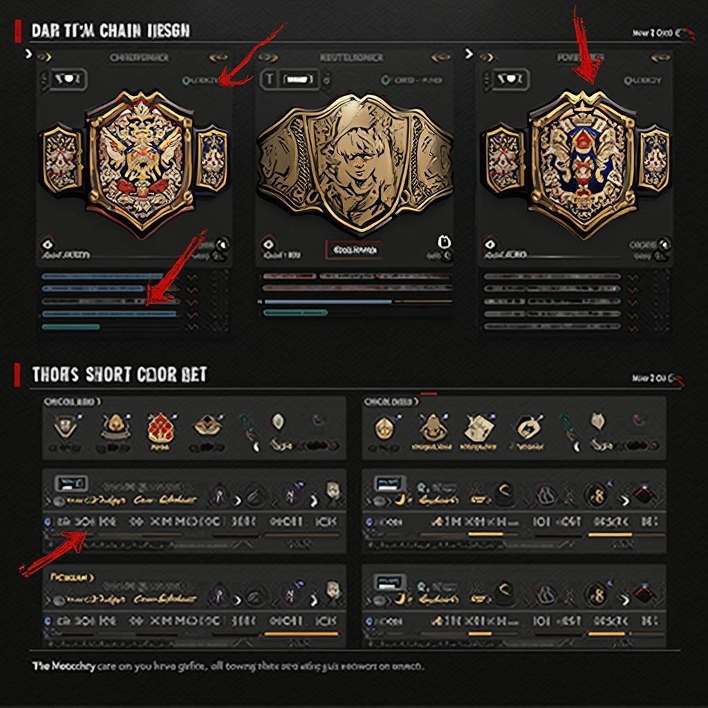 Customizing a championship belt in WWE 2K19