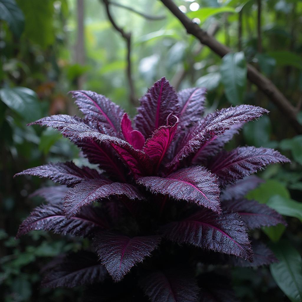 Black Velvet Plant in its Natural Habitat