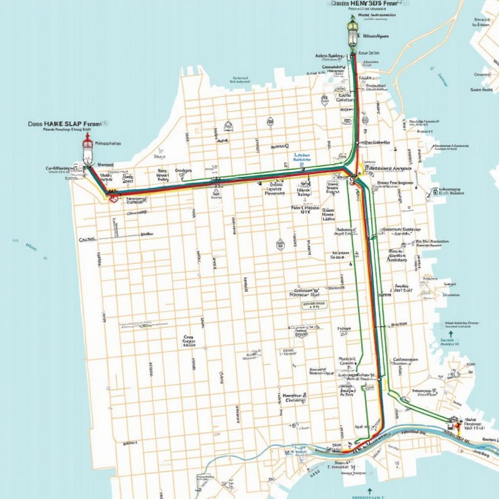 San Francisco Cable Car Routes Map