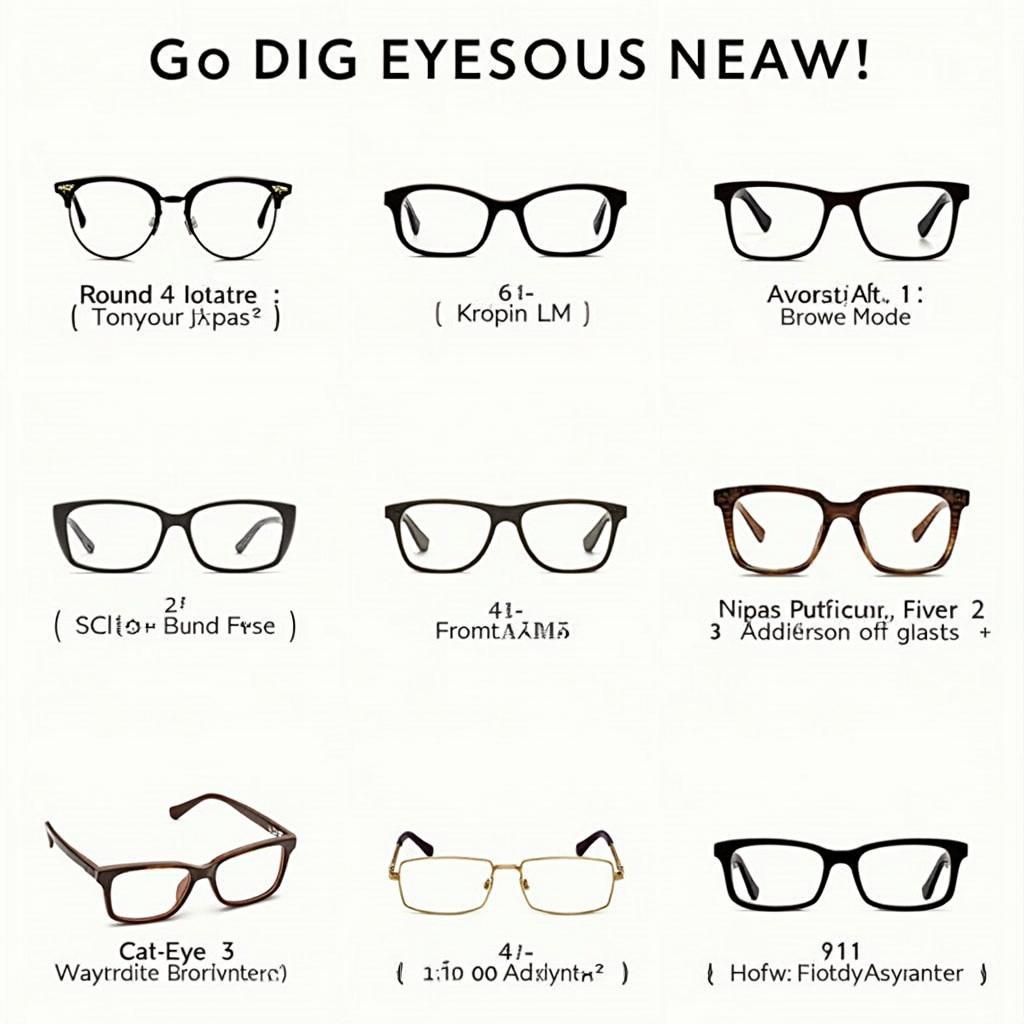 Different Eyeglass Frame Styles for Various Face Shapes