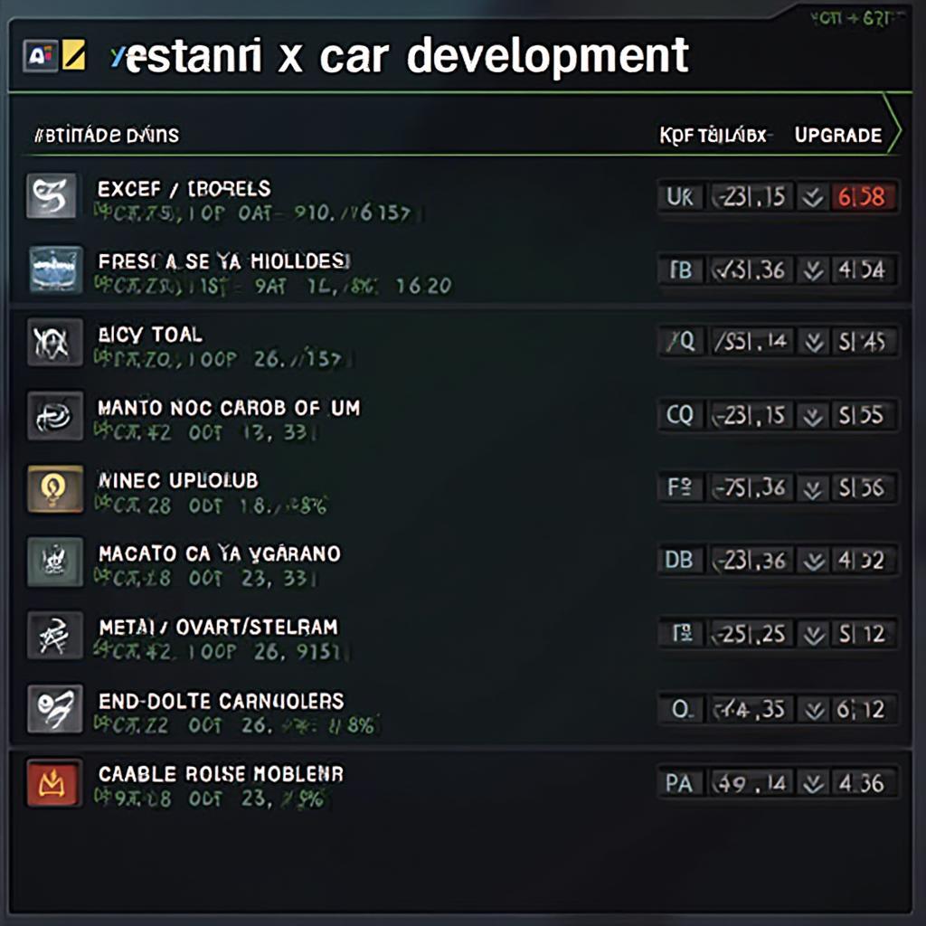 Strategically allocating resource points for car upgrades