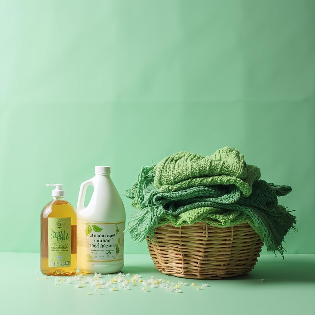 Eco-Friendly Green Clothes Washing with Natural Detergent