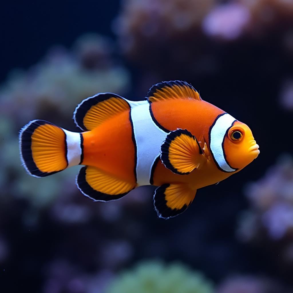 A healthy ocellaris clownfish