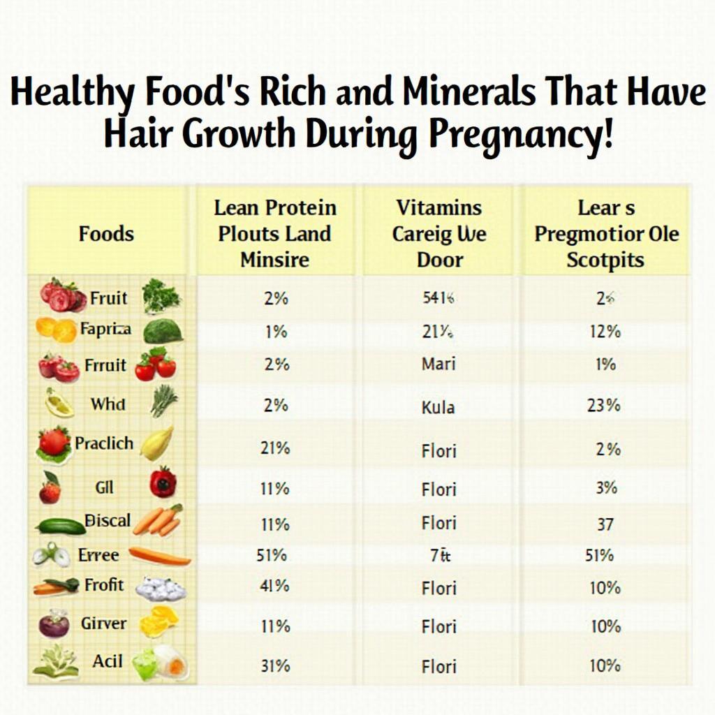 Nutritious Foods for Healthy Hair During Pregnancy