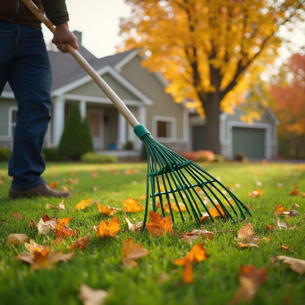 Fall lawn care maintenance in Hawley, MN