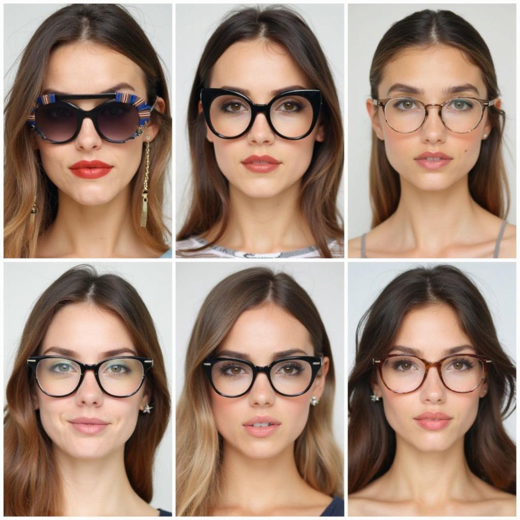 Various Glasses Styles for Oval Faces