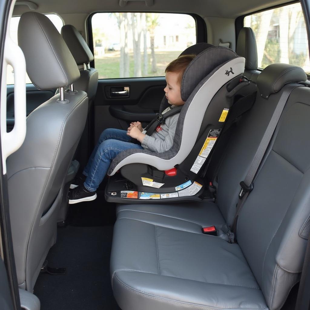 Safe Car Seat Installation in a Pickup Truck