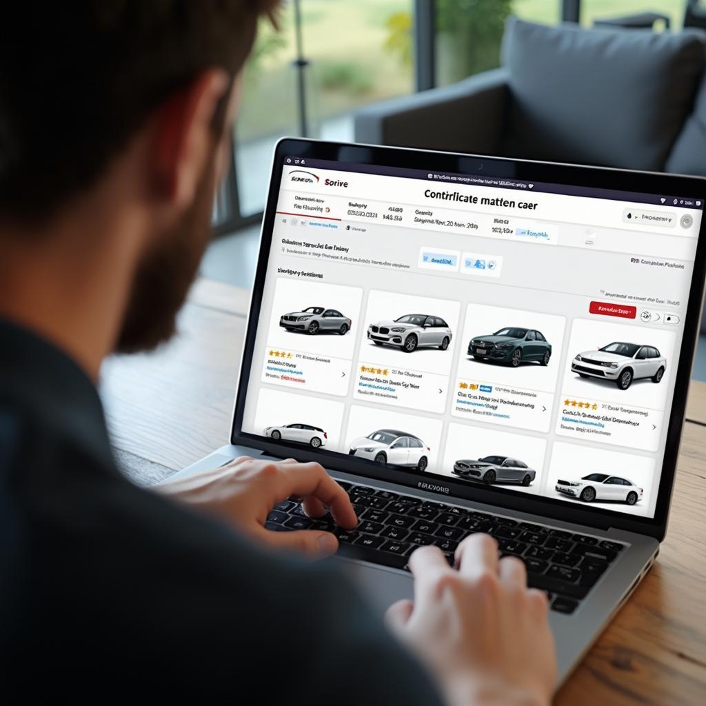 Researching Used Car Options Online